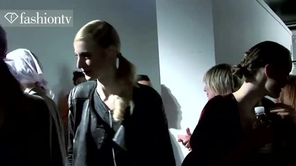 Jaeger Hair & Make Up Backstage - London Fashion Week Spring 2012
