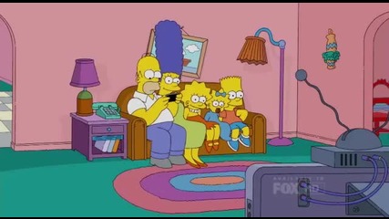 The Simpsons Couch Gag with iphone