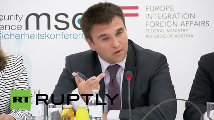 Austria: "Russia is trading with insecurity",- Ukrainian FM Klimkin