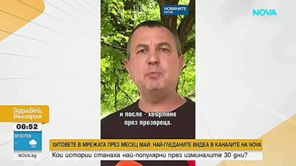 Кои са най-гледаните видеа в каналите на NOVA през месец май?