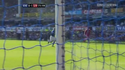 Everton 0-1 Liverpool ( Carroll )