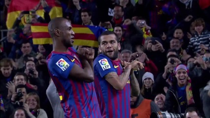 Dani Alves Scores Beautiful Goal - Barcelona vs. Real Madrid