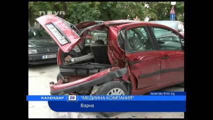Нова телевизия - Новини - Инциденти - Почерпена шофьорка помля 5 коли във Варна 