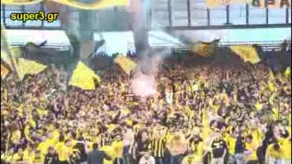 greek cup final 2010... 25.000 aris fans in athens