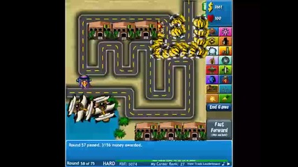 bloons tower defense 4 - track 1 (hard mode)