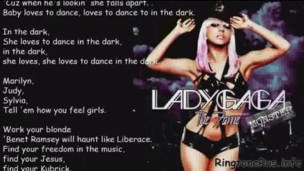 New Lady Gaga - Dance In The Dark + [lyrics]