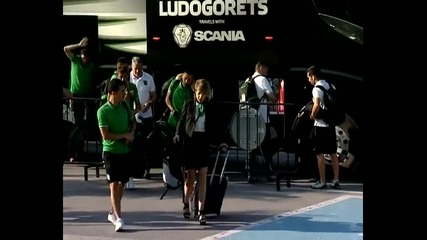 Видео от заминаването на Лудогорец за Люксембург