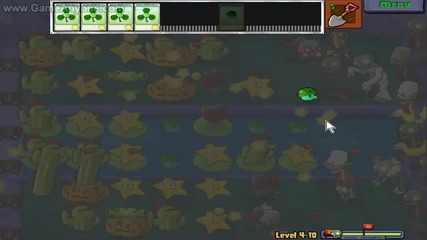 Plants vs Zombies level 4-10