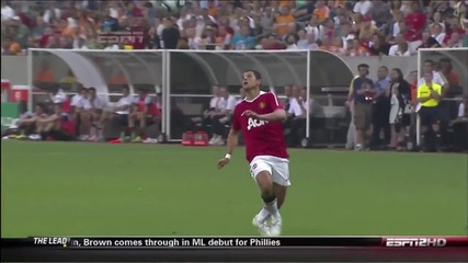 Хавиер Ернандес със първи гол за Ман Юнайтед 28.07.10 