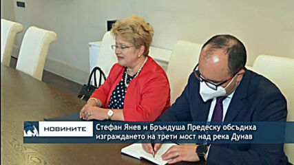Стефан Янев и Бръндуша Предеску обсъдиха изграждането на трети мост над река Дунав