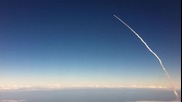 Излитане на совалка - Поглед от самолет