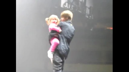 Justin Bieber and Jazzy in Winnipeg, Canada