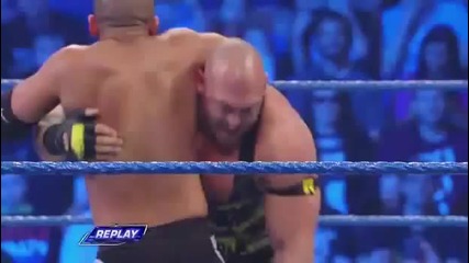 Ryback vs Brian Edwards and Kevin Benol Wwe Smackdown 5_25_12