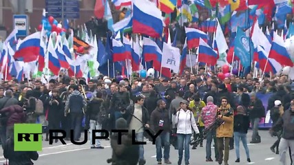 Russia: Moscow celebrates Unity Day with a huge march across capital