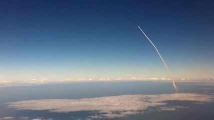 Излитане на Совалка:гледано от самолет 