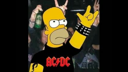 Ac-dc Highway to Hell - Homer Simpson