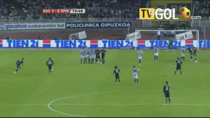 Real Sociedad - Real Madrid. Гол (1:2) Cristiano Ronaldo