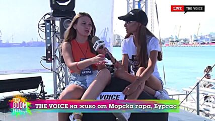 THE VOICE LIVE от TEEN BOOM FEST 2021:Ева и Светлозара за благотворителните кампании(22/08/2021)[10]