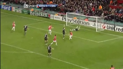 2.11.2009 Манчестър Юнайтед 3 - 3 Цска Москва гол на Майкъл Оуен 