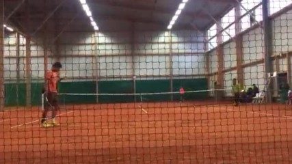 Григор впечатлява в тренировка с Нишикори