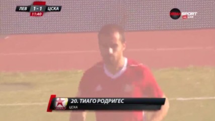 Първият гол на Тиаго Родригес във вратата на Левски
