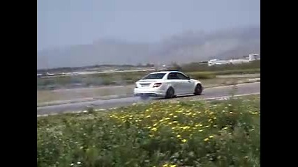 C63 Amg Megara drifting