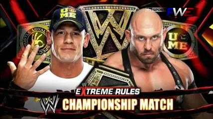 Wwe Extreme Rules 2013 шампиона на федерацията Джон Сина срещу Райбак