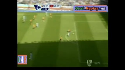 Прекрасния гол на Агуеро срещу Уувърхямптън!!