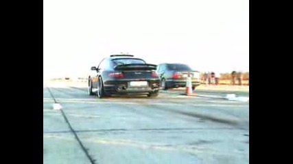 Porsche 997 Techart Turbo Vs. Mercedes E 5