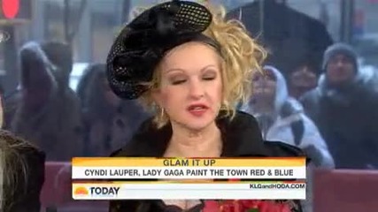 Lady Gaga and Cyndi Lauper Interview on The Today Show (hq) 