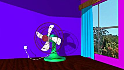 3д Анимация на Вентилатор в Стая