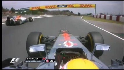 F1 Гран при на Испания 2012 - Hamilton изпреварва Hilkenberg [hd][onboard]