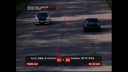 По-доброто си го казва - Audi Rs6 vs Nissan Gt-r35