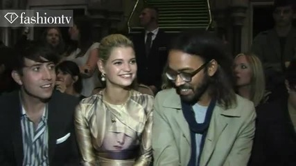 Dannii Minogue at Giles Front Row - London Fashion Week Spring 2012 Lfw