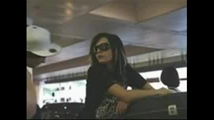 Bill Kaulitz Wears His Sunglasses at Night 