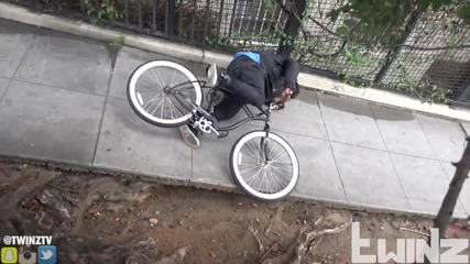 Велосипед с вграден електрошок - Шега