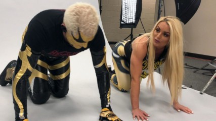 Mandy Rose shows Goldust how to improve his glutes during WWE MMC Second Chance Vote