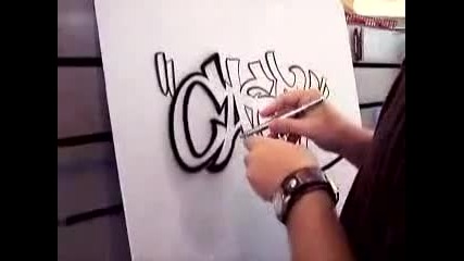 Airbrushed Graffiti Name