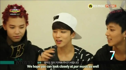 [babyspysubs] 130814 Show Champion B.a.p Interview