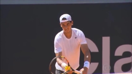 Rafael Nadal's Practice @ Rio Open [13 Feb 2015]