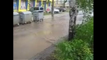 Град Монтана 06/август/2010г. Дъжд Наводни Монтана 