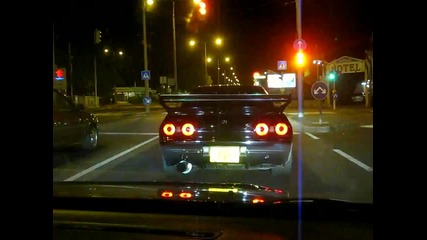 Откачен старт на Nissan Skyline Gtr R32