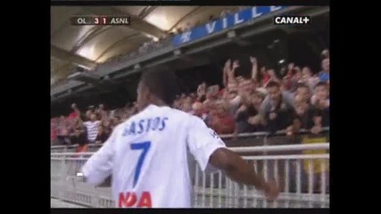 Lyon 3 - 1 Nancy (goal M. Bastos)
