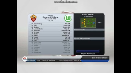 fifa13 career roma- the start