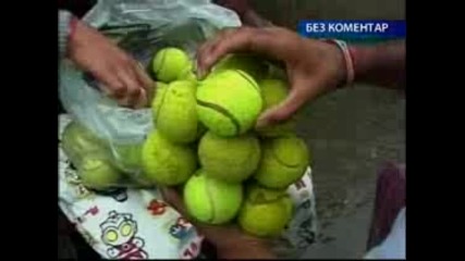 Странен рекорд в Непал - рекорд за държане на най - много и най - дълго тенис - топки в една ръка 