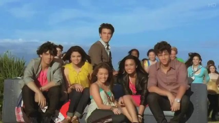 Miley Cyrus, Demi Lovato, Selena Gomez & Jonas Brothers - Send It On + превод