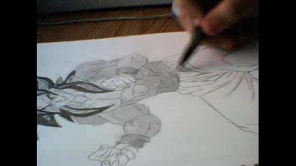 How to draw Super Saiyan 4 Goku