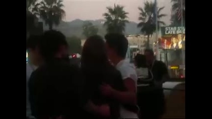 Taylor Lautner, Ashley Greene, and Jackson Rathbone @ Hollywood and Highland