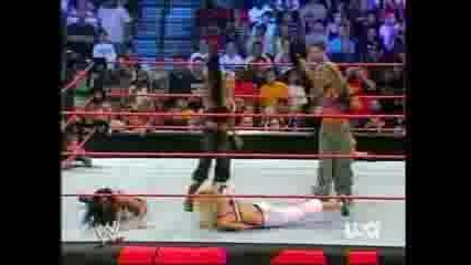 Wwe- Trish and Ashley vs Torrie Victoria Candice