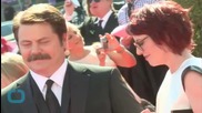 Nick Offerman and Megan Mullally Axe Tour Stop in Indiana